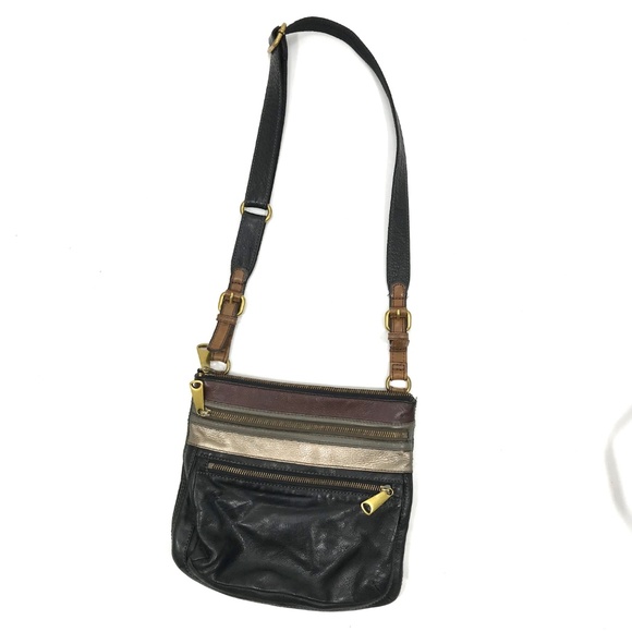 Fossil Black Leather Crossbody Bag - Picture 5 of 5